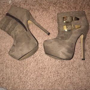 ANDREA Brand Suede Booties